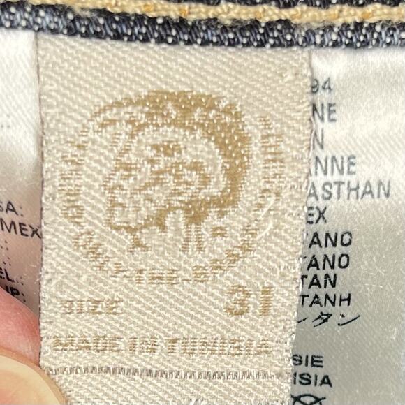 Diesel Safado Jeans Mens 31x30 Medium Wash Distressed Slim Straight Button Fly - Picture 15 of 16